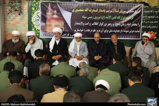 تشییع پیکر سردار منصوری فرمانده قرارگاه منطقه‌ ای ثامن الائمه(ع)