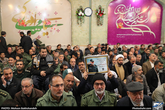 تشییع پیکر سردار منصوری فرمانده قرارگاه منطقه‌ ای ثامن الائمه(ع)