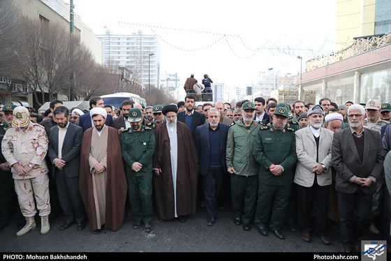 تشییع پیکر سردار منصوری فرمانده قرارگاه منطقه‌ ای ثامن الائمه(ع)