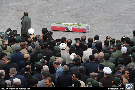 تشییع پیکر سردار منصوری فرمانده قرارگاه منطقه‌ ای ثامن الائمه(ع)