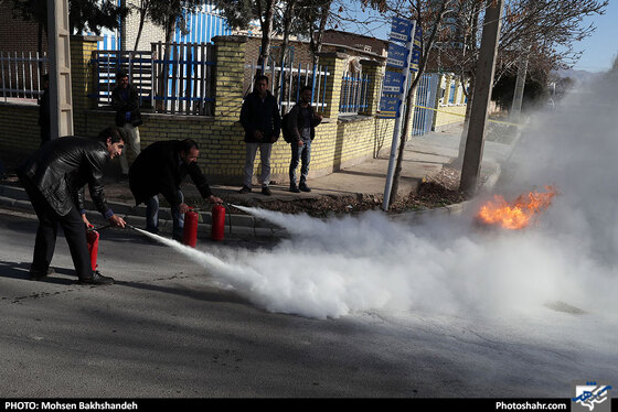 رزمایش پدافند غیرعامل در شهرک صنعتی مشهد