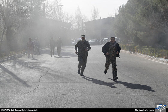 رزمایش پدافند غیرعامل در شهرک صنعتی مشهد