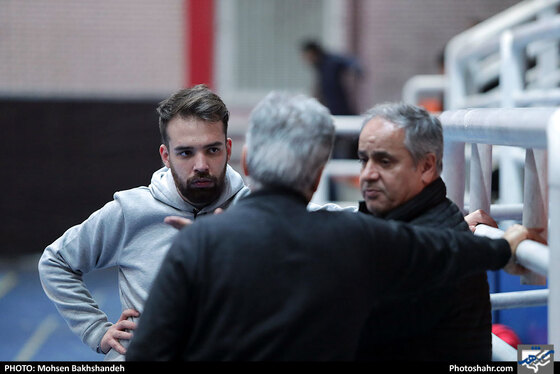  آخرین جلسه تمرین تیم والیبال پیام خراسان پیش از بازی با شهرداری تبریز - عکس : محسن بخشنده / شهرآرا