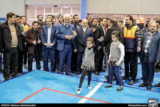 بهره برداری از سالن ژیمناستیک در مشهد با حضور وزیر ورزش - عکاس: محسن بخشنده / شهرآرا