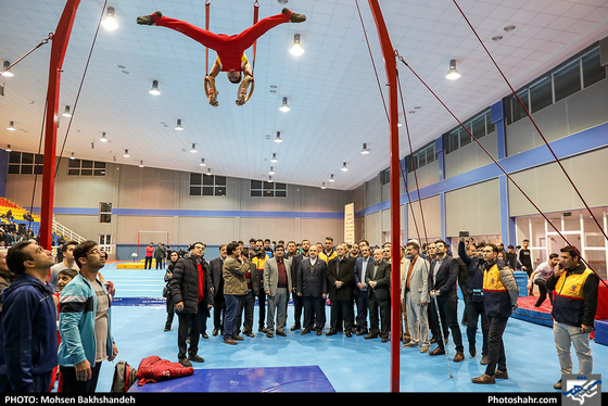 بهره برداری از سالن ژیمناستیک در مشهد با حضور وزیر ورزش - عکاس: محسن بخشنده / شهرآرا