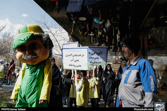راهپیمایی کودکان در حمایت از هوای پاک
