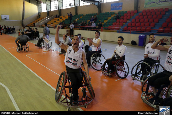 مسابقات سوپرلیگ بسکتبال با ویلچر/ مسابقه شهید فیاض بخش مشهد و کالسمین زنجان‎ / عکس: محسن بخشنده / شهرآرا