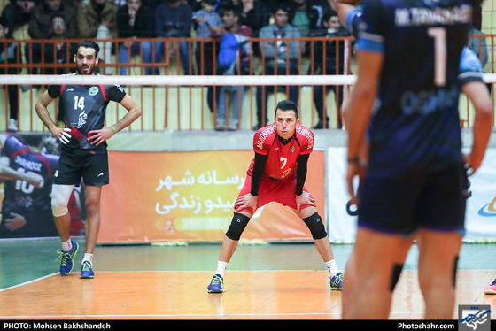 لیگ برتر والیبال مسابقه پیام مشهد و عقاب نهاجا تهران -عکاس: محسن بخشنده / شهرآرا