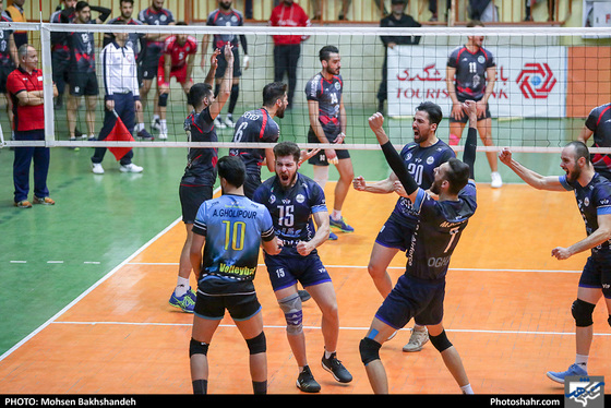 لیگ برتر والیبال مسابقه پیام مشهد و عقاب نهاجا تهران -عکاس: محسن بخشنده / شهرآرا