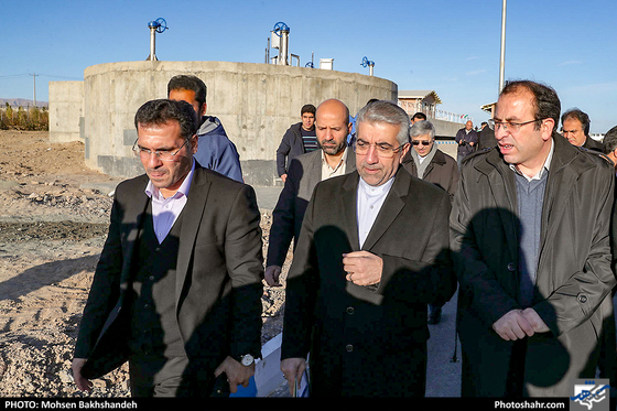 بهره‌برداری از تصفیه‌خانه فاضلاب در گلبهار با حضور وزیر نیرو-عکس:محسن بخشنده/شهرآرا