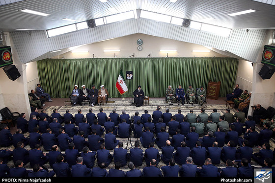 دیدار جمعی از فرماندهان و مسئولان نیروی هوایی با آیت الله علم الهدی