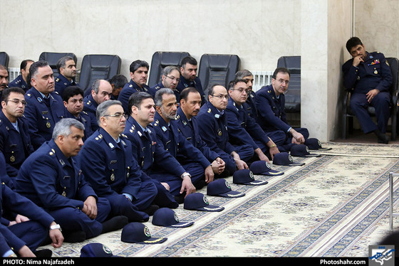 دیدار جمعی از فرماندهان و مسئولان نیروی هوایی با آیت الله علم الهدی