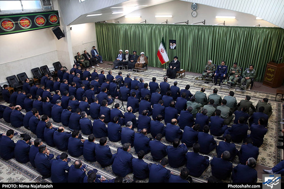 دیدار جمعی از فرماندهان و مسئولان نیروی هوایی با آیت الله علم الهدی