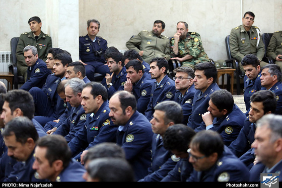 دیدار جمعی از فرماندهان و مسئولان نیروی هوایی با آیت الله علم الهدی