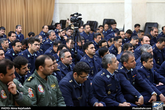 دیدار جمعی از فرماندهان و مسئولان نیروی هوایی با آیت الله علم الهدی
