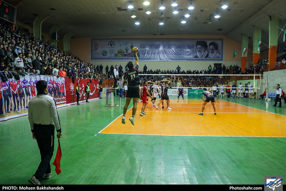 لیگ برتر والیبال مسابقه پیام مشهد و شهرداری گنبد-عکاس:محسن بخشنده/شهرآرا