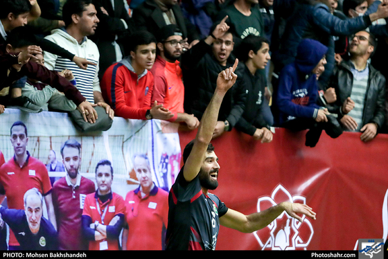 لیگ برتر والیبال مسابقه پیام مشهد و شهرداری گنبد-عکاس:محسن بخشنده/شهرآرا