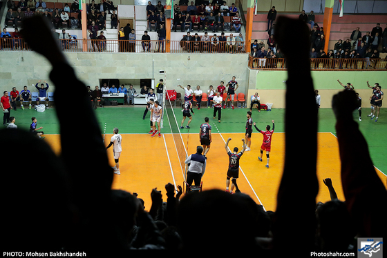 لیگ برتر والیبال مسابقه پیام مشهد و شهرداری گنبد-عکاس:محسن بخشنده/شهرآرا