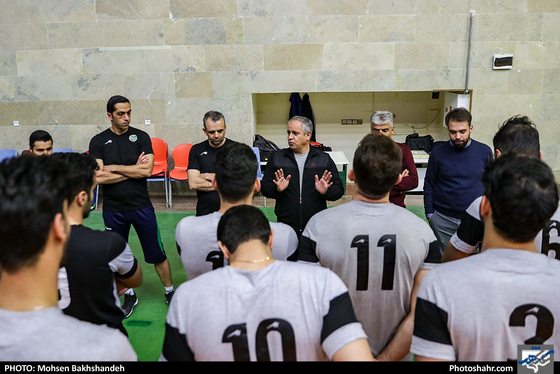 آخرین جلسه تمرین تیم والیبال پیام خراسان پیش از بازی با شهرداری سیرجان-عکاس: محسن بخشنده/ شهرآرا