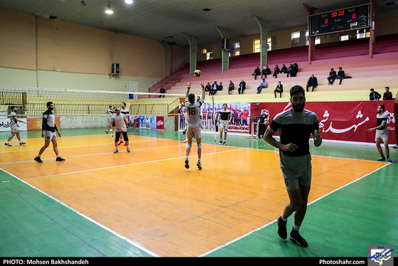 آخرین جلسه تمرین تیم والیبال پیام خراسان پیش از بازی با شهرداری سیرجان-عکاس: محسن بخشنده/ شهرآرا