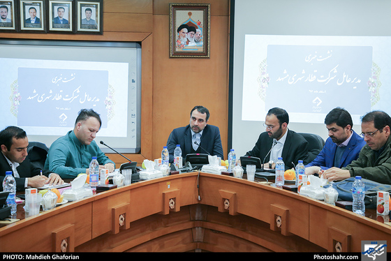 نشست خبری مدیر عامل قطار شهری مشهد-عکاس: مهدیه غفوریان/ شهرآرا