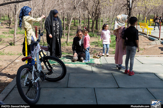 مسافران نوروزی در کمپ غدیر