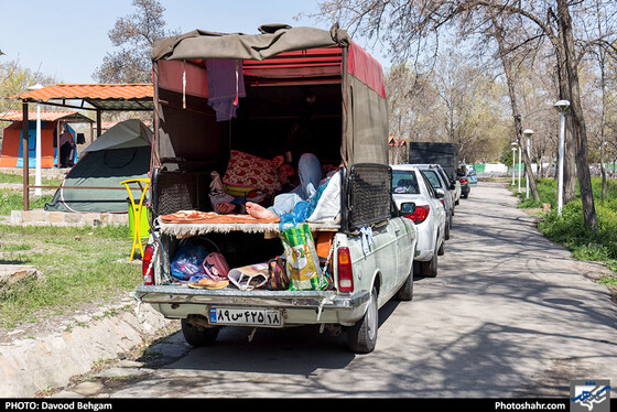 مسافران نوروزی در کمپ غدیر