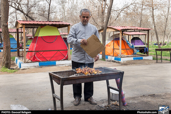 مسافران نوروزی در کمپ غدیر