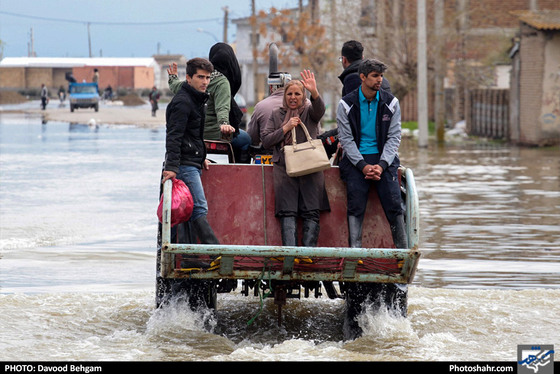 سیل در گمیشان