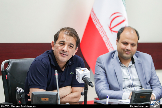 نشست خبری مسعود ریاضی-عکاس:- محسن بخشنده/ شهرآرا