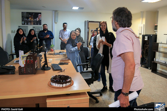 بازدید حمید متبسم آهنگساز مشهدی از تحریریه شهرآرا