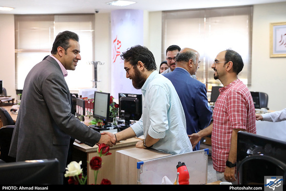 بازدید جمعی از اعضای شورای شهر از روزنامه شهرآرا / عکس: احمد حسنی / شهرآرا