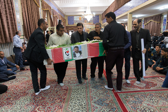  تشییع پیکر جانباز شهید هادی کاظم نژاد