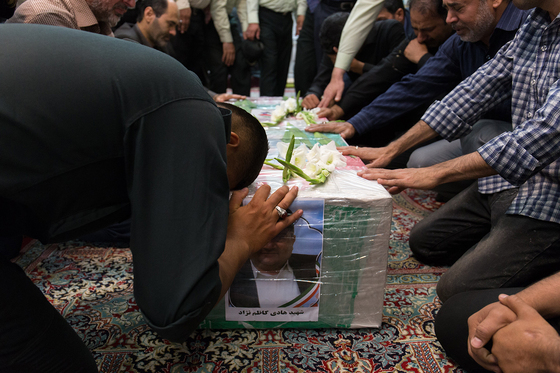  تشییع پیکر جانباز شهید هادی کاظم نژاد