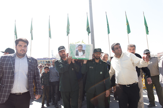  تشییع پیکر جانباز شهید هادی کاظم نژاد