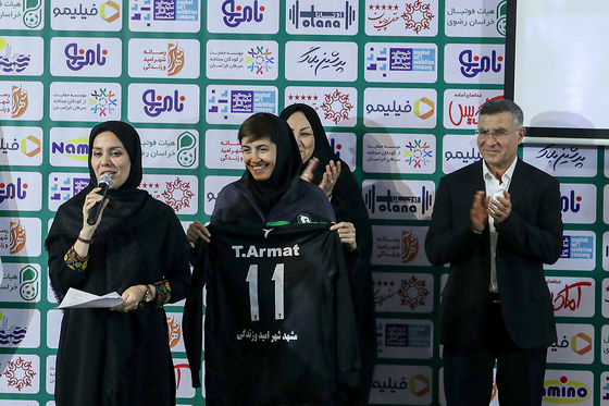  مراسم رونمایی از پیراهن تیم فوتسال بانوان هیات فوتبال خراسان رضوی