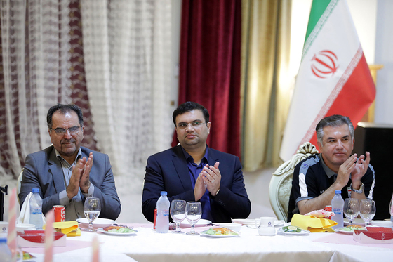 ضیافت شام هیات فوتبال خراسان رضوی برای اعضای تیم فوتبال امید ایران