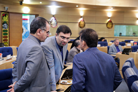 احسان اصولی در هفتاد و دومین جلسه علنی شورای اسلامی شهر مشهد.