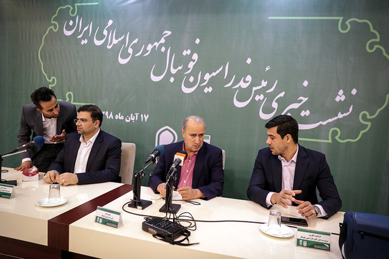 نشست خبری رییس فدراسیون فوتبال در مشهد
