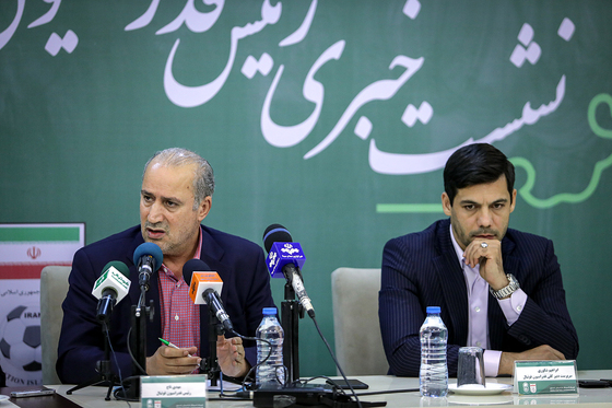 نشست خبری رییس فدراسیون فوتبال در مشهد