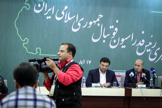نشست خبری رییس فدراسیون فوتبال در مشهد