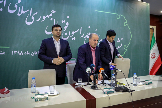 نشست خبری رییس فدراسیون فوتبال در مشهد