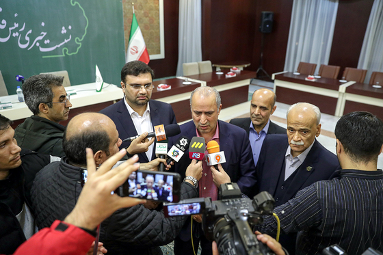 نشست خبری رییس فدراسیون فوتبال در مشهد