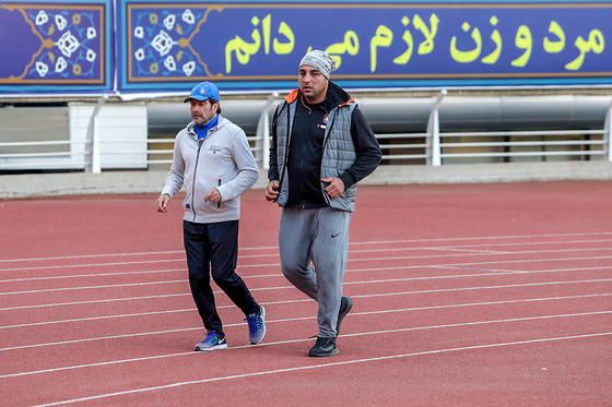 تمرین احسان حدادی برای المپیک توکیو در مشهد