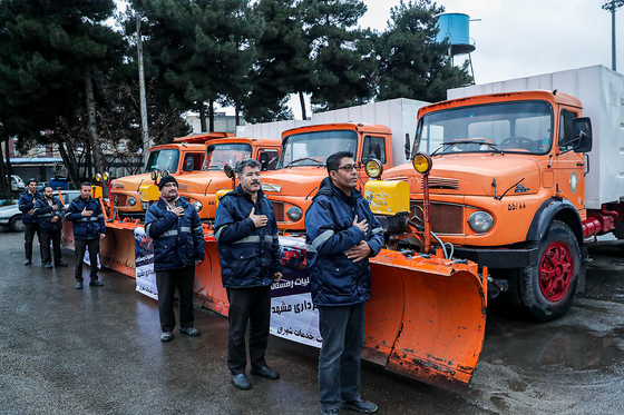 مانور عملیات زمستانی شهرداری مشهد‎
