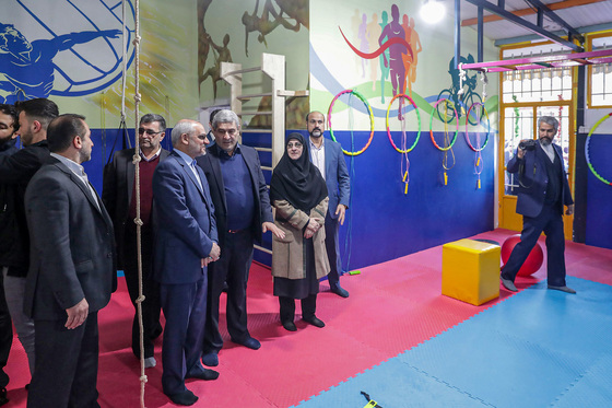 مراسم صبحگاه آموزشگاه باقریه با حضور وزیر آموزش و پرورش