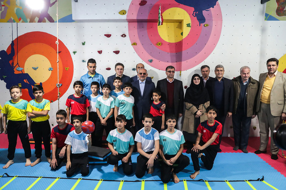 مراسم صبحگاه آموزشگاه باقریه با حضور وزیر آموزش و پرورش