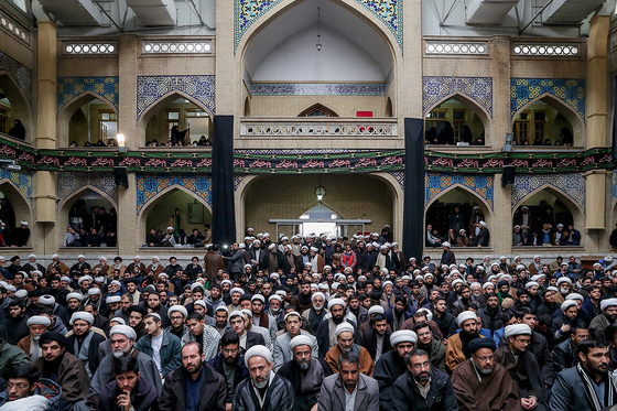 تجمع حوزویان مشهدی در محکومیت شهادت سردار سلیمانی