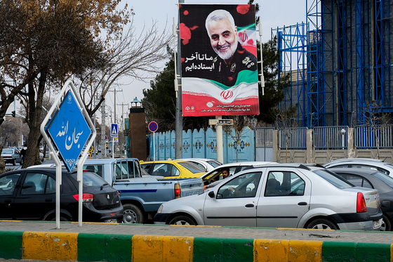 فضاسازی شهرداری مشهد همزمان با شهادت «سپهبد حاج قاسم سلیمانی»