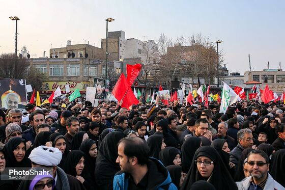 استقبال میلیونی مردم مشهد از پیکر «شهید سپهبد قاسم سلیمانی» و یاران شهیدش